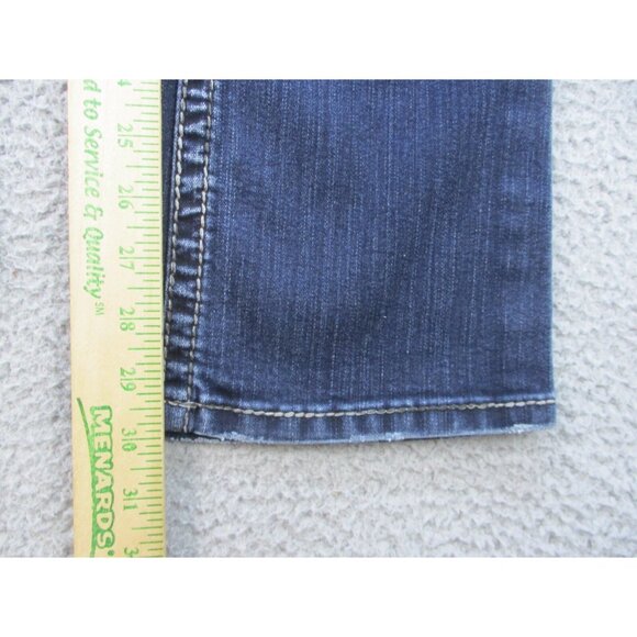 Silver Jeans Women's 26x32 Suki Surplus Flare Blue Denim Pants Stretch Bootcut - Picture 6 of 10